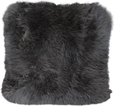 Produktbild von Heitmann Felle Lammfell-Kissen mit Reißverschluss Fellmaß ca. 45x45 cm, Farbe: Anthrazit 403AN