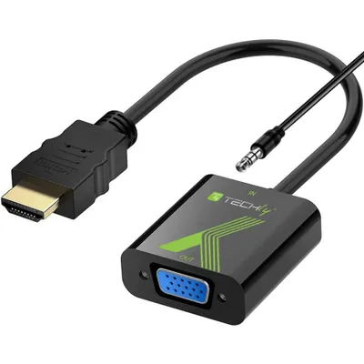 Produktbild von Techly HDMI zu VGA Konverter mit Audio