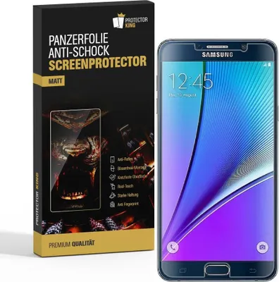 Produktbild von 6x Panzerfolie für Samsung Galaxy Note 5 ANTI-SCHOCK Displayschutzfolie MATT