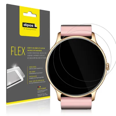 Obrázok produktu pre 2x ochranná fólia pre Fireboltt Phoenix, 100% pokrytie obrazovky, dipos Flex