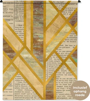 Produktbild von MuchoWow® Wandteppich Wandbehang Gold - Marmor - Luxus 120x160 cm Tapisserie Dekoration Wandtuch - Wohnzimmer - Moderne