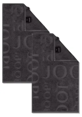 Produktbild von 2 Stück Joop! Gästetuch Selection 1711-740 anthrazit 30x50