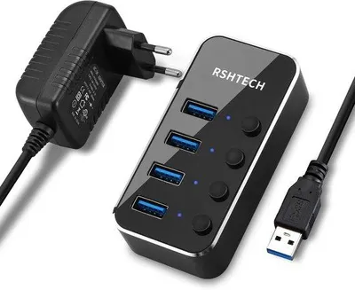Image de Station de recharge USB universelle avec plusieurs ports USB pour ordinateur portable et PC