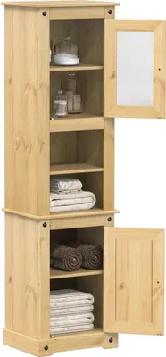 Immagine prodotto di Mobile da bagno durevole  50x40x185 cm in pino massiccio - mobili da bagno Octo6810434 1parto