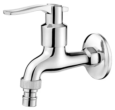 Produktbild von Wandhahn Wasserhahn Auslaufventil Kugelhahn Ventil Auslaufventil Zapfhahn Einzelhahn Chrom Kaltwasser Armatur 1/2” mit Belüfter