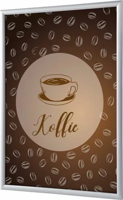 Produktbild von Showdown Klapprahmen - DIN A1 - Komplett-Set - Koffie Niederländisch - Braun/Silber