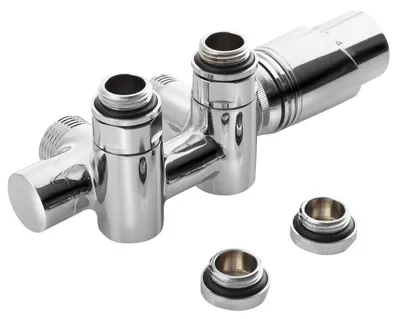 Produktbild von Bruckner WICHER COMBI Thermostat-Anschlussgarnitur für Mittelanschluss 50mm, Chrom