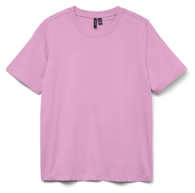 Productafbeelding van Vero Moda VMPAULINA T-shirt, T-shirt, Volwassenen, Dames, Roze, Roze / Pastelroze, Effen