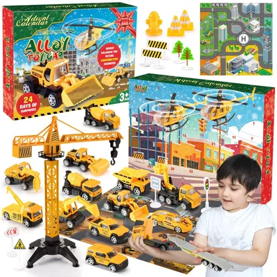 Produktbild von Adventskalender Auto Kinder 2026 Kinderspielzeug ab 1 2 3 4 5 6 Jahre Junge Weihnachtskalender Kinder 2026 Geschenk Jungen 1 2 3 4 5 6 Jahre