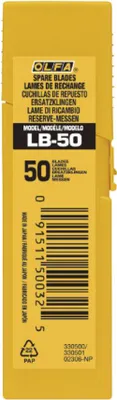 Image de Lames Olfa Lb-50 Argent 18mm Lames De Rechange Ultra-tranchantes 18mm - Olfa