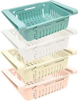 Produktbild von Famanu Kühlschrank Organizer - Platzsparende Aufbewahrungsboxen -