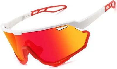 Produktbild von Sonnenbrille für Herren und Damen – Rahmen aus TR90 – rot – ideal für Outdoor-Aktivitäten