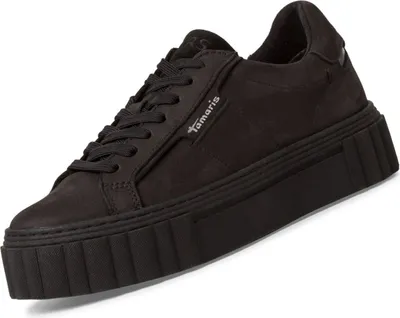 Produktbild von Tamaris Sneaker - Black Leather/Synthetic : Normal : 38 Rozmiar: 38 Szerokość: Normalna