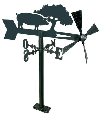 Gartenfackel 480 mm Metall Schwarz winddicht