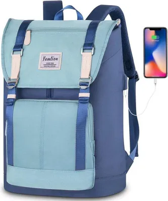 Produktbild von Schnelleinkauf - 17 Zoll Rucksack Uni mit Laptop-Box, USB-Ladefunktion, ideal für Schule, Teenager, täglicher Gebrauch, Reisen, freie Zeit, hohe Qualität
