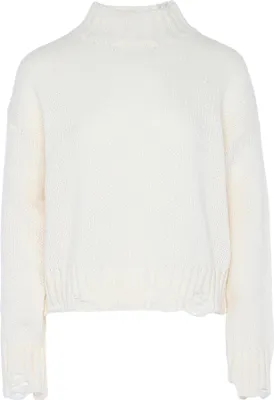 Zdjęcie produktu dla Bluza damska Gaya – kolor biały, wykonana z wełny. Bluza damska Gaya – kolor biały, wykonana z wełny, rozmiar XL/XXL