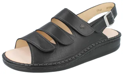 Produktbild von FINN COMFORT Sylt Herren Sandale schwarz Glattleder - Größe: 46