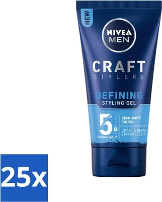 Immagine prodotto di NIVEA MEN - Gel Styling - Finitura opaca - 150 ml - Confezione risparmio - 25 pezzi