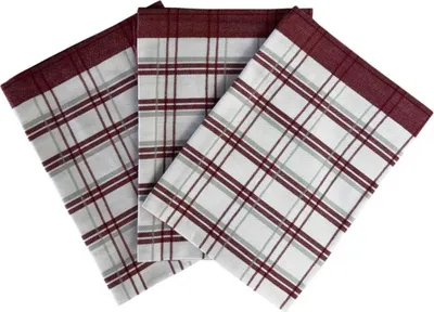 Zdjęcie produktu dla Ściereczka Extra chłonna 50 x 70 cm Tradycyjna kratka bordowa 3 szt.