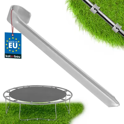 Obrázek produktu pro KOTARBAU® Zemní kotvy pro trampolínu 430 MM Těžké kolíky pro trampolíny Pozinkované zemní kotvy pro stany altány skákací hrady trampolíny stanové kolíky zemní kotvy kolíky zemní hřebíky robustní nerezavějící