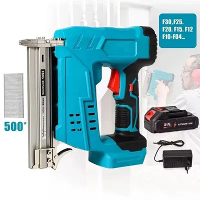 Zdjęcie produktu dla F30 Nagler Tacker - Elektryczna pistolet do gwoździ bezprzewodowy, 30 cm - do prac stolarskich - akumulator litowo-jonowy - w zestawie 1 akumulator