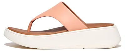 Produktbild von FitFlop F-Mode Leather Flatform Toe-Post Sandals PINK 42
