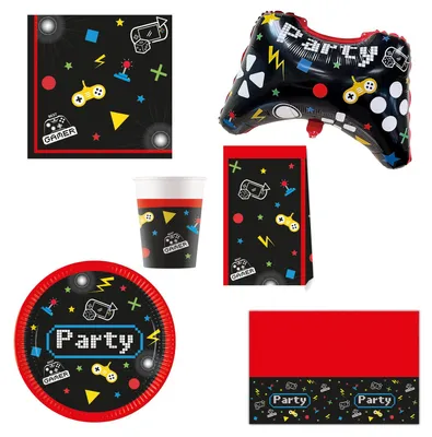 Produktbild von Procos Gaming Party Deko-Set 46-tlg. für