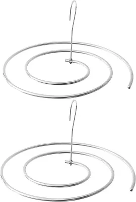 Zdjęcie produktu dla Haczyki spiralne – zajmują mało miejsca – 2 sztuki – stal nierdzewna