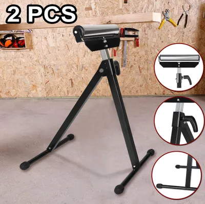 Image de XINZI 2x tréteau à roulettes Tréteau à roulettes rabattable Tréteau de support 68-107 cm Support à roulettes réglable Tréteau de travail Tréteau de montage jusqu'à 60 kg de capacité de charge