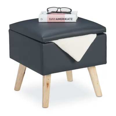 Zdjęcie produktu dla Stołek ze schowkiem RD29604, antracytowy