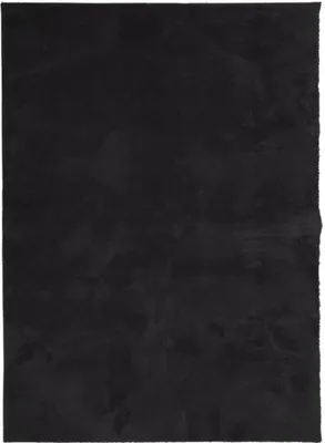 Produktbild von Teppich HUARTE Kurzflor Weich und Waschbar Schwarz 200x280 cm