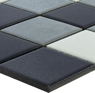 Produktbild von Keramikmosaik Fliesen Orion Schwarz Grau