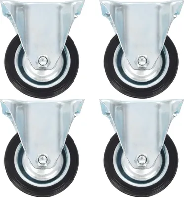 Image de vidaXL Roulettes fixes 4 pcs. 75 mm