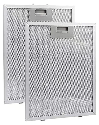 Obrázok produktu pre Solidchoice – 2 kusy náhradných filtrov pre odsávacie digesticie – hliníkový odmasťovací filter, 305x267x9 mm