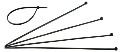 Productafbeelding van Zwarte kabelbinders, 300x4,8 mm
