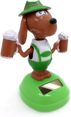 Productafbeelding van Speelfiguur op zonne-energie - Dansende - Wipende op zonne-energie werkende figuur als decoratie - Dashboard