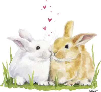 Produktbild von 20 Servietten Easter Kiss - Hasen küssen sich 33x33cm