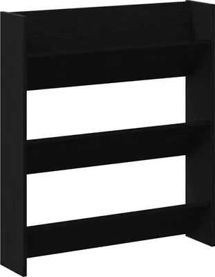 Produktbild von Schuhschrank Schwarz Eichen-Optik 80 x 18 x 90 cm Holzwerkstoff