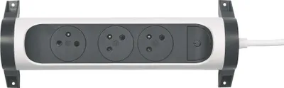 Legrand prodlužovací kabel 3 m / 3 zásuvky / s vypínačem / bílá-černá / PVC / 1,5 mm2