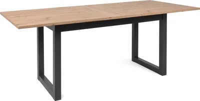 Image de Table de salle à manger 200 cm imitation Artisan Oak/anthracite Table de cuisine Malta
