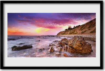Produktbild von Bild 60x40 MDF-Rahmen Wandkunst Seesteinen Landschaft