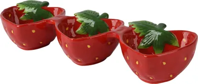 Produktbild von SUMMER Schalen Set, 3-teilig, mit Erdbeeren-Motiv