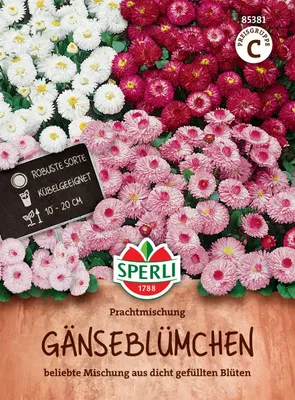Produktbild von SPERLI Gänseblümchensamen Prachtmischung 70 Pflanzen