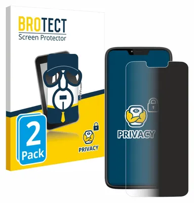 Produktbild von 2x BROTECT Sichtschutzfolie für Motorola Moto G7 Power Anti-Spy Privacy Sichtschutz Blickschutz Folie Blaulicht-Schutz