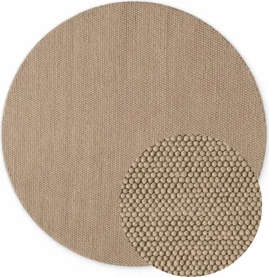 Image de Tapis en laine Ted Baker, modèle Diana, couleur beige, fait à la main, isolant thermique