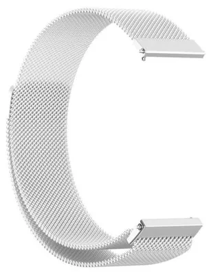 Produktbild von By Qubix Milanaise-Armband - Silber - passend für Garmin Vivoactive 6 / Vivoactive 5 / Vivoactive 3