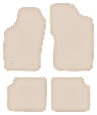 Image de Tapis de sol en moquette pour Peugeot 205 1983-1998 (à hayon) – jeu 4 pièces, beiges, sur mesure – Wielganizator FORTUNA