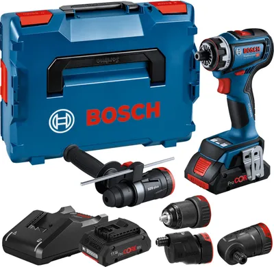 Produktbild von Akku-Bohrschrauber GSR 18V-90 FC | 2x 4,0 Ah Akku,Ladegerät, 4 Aufsätze