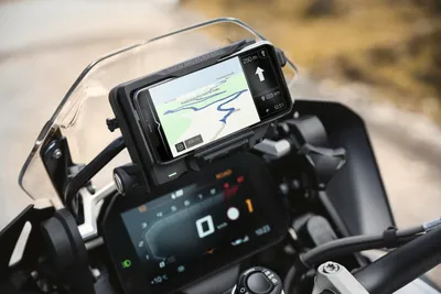 Produktbild von BMW Motorrad Connected Ride Phone Cradle Schwarz Halterung Apple Samsung Limited