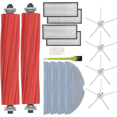 Produktbild von Zubehörpaket für Roborock S7 S7 Plus S7+ S7 Pro Ultra S7 MaxV T7s – Filter/Wischmopp/Seitenbürsten/Extraktionswalzen Phonillico®